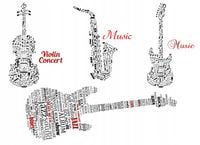 FOTOTAPETA dla dziecka MUZYCZNA GITARA 260x180