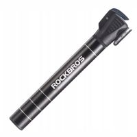 mała pompka rowerowa 7 bar aluminium dł. 17cm - czarna