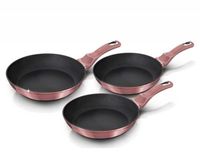ZESTAW 3 PATELNI 20/24/28CM BERLINGER HAUS BH-6170 I-ROSE