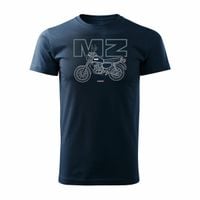 Koszulka motocyklowa na motor MZ ETZ 150 męska granatowa REGULAR M