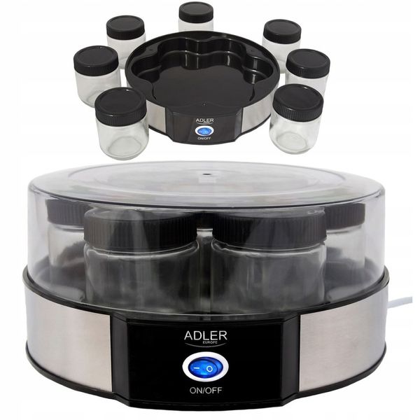 JOGURTOWNICA do PYSZNEGO DOMOWEGO JOGURTU w KOMPLECIE 7 SŁOIKÓW 1,4L zdjęcie 8