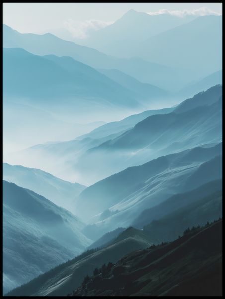 Plakat 75x100cm Między Chmurami zdjęcie 2