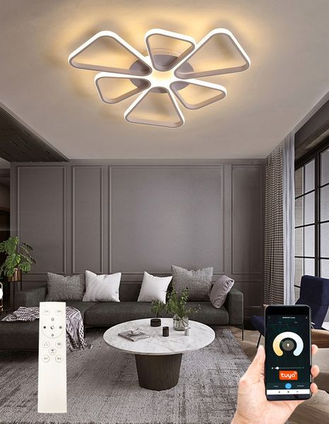 Lampa NICEA VI Wifi sufit PLAFON żyrandol 68cm LED Tuya Wobako zdjęcie 2