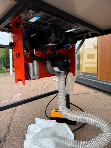 Piła stołowa z podcinakiem pilarka ze stolem przenośna mobilna formatowa na Arena.pl