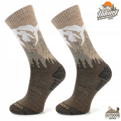 Przejściowe termiczne skarpety trekkingowe 38% merynosa jesień-zima Comodo na Arena.pl