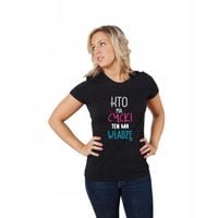 Koszulka z nadrukiem KTO MA CYCKI TEN MA WŁADZĘ