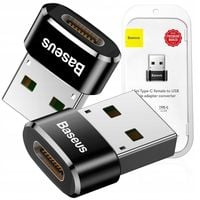 BASEUS ADAPTER PRZEJŚCIÓWKA Z USB-C DO USB OTG DO KOMPUTERA ŁADOWARKI 2 SZT