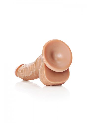 curved realistic dildo  balls  suction cup   8/ 20,5 cm na Arena.pl