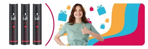 Taft Lakier Do Włosów Schwarzkopf Power 5 250ml Bardzo Mocny Haptiq x3 na Arena.pl