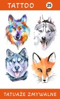 Tatuaże zmywalne Wilk