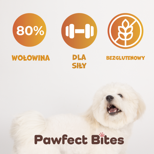 Saczki przysmaki dla psa paluszki z wołowiny 500g PAWFECT BITES na Arena.pl