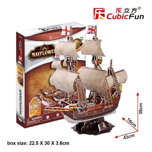 Cubicfun Puzzle 3D Żaglowiec Mayflower na Arena.pl