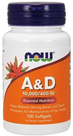 # NOW FOODS Witamina A + Witamina D (100 kaps.) zdjęcie 1