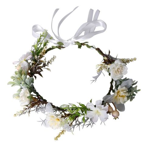 Wianek opaska wianuszek kwiaty  BOHO W111 na Arena.pl