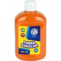 Farba szkolna w butelce, pomarańczowa (500 ml)