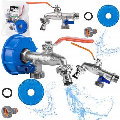 Zawór MAUSER IBCS60-KK0512 KRAN 2x GZ 3/4 + 2 nyple na Arena.pl