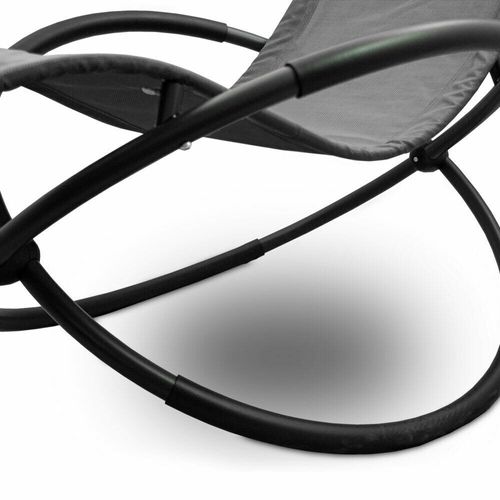 18463 KOMPLET LEŻAKÓW OGRODOWYCH czarne WODOODPORNY MATERIAŁ SOLI na Arena.pl