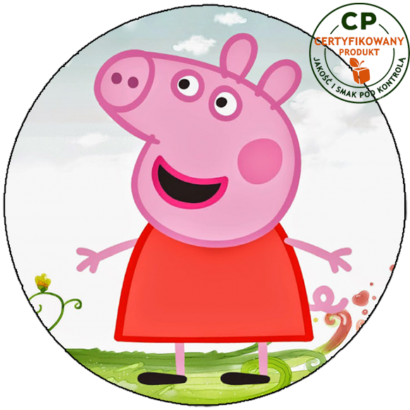 Opłatek na tort Świnka Peppa zdjęcie 1