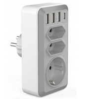 LISTWA ROZGAŁĘŹNIK PRZEDŁUŻACZ 4x USB-C 3x GNIAZDA