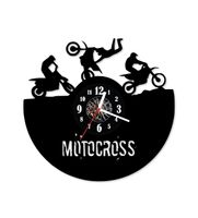 Zegar ścienny z płyty winylowej 283.13 Motocykl CROSS