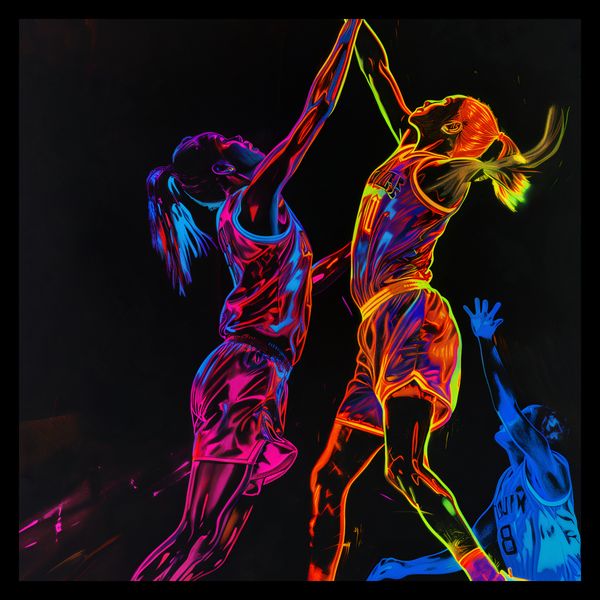 Plakat 30x30cm Mecz W Kosza zdjęcie 2