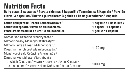7Nutition Creatine Monohydrate 180 kaps. na Arena.pl