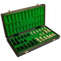 Szachy drewniane TURNIEJOWE DUŻE 38cm we wkładce Produkowane w Polsce