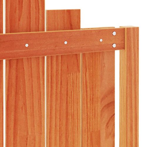 Wezgłowie do łóżka, woskowy brąz, 135 cm, lite drewno sosnowe na Arena.pl