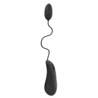 b swish bnaughty deluxe black - jajko wibrujące, pilot, 6 trybow