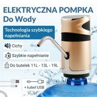 DOZOWNIK DO WODY ViO E12DS Gold – ELEKTRYCZNA POMPKA WODY DO BUTELEK 18,9 L