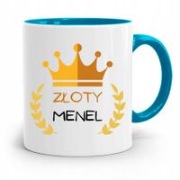 Dla Alkoholika Pijaka Kubek Błękitny Na Prezent Z Nadrukiem Ze Zdjęciem