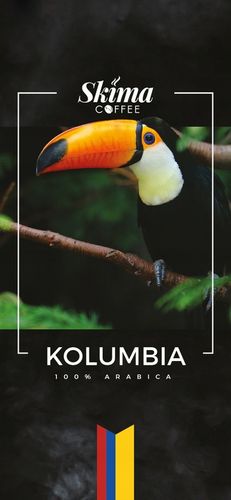 Kawa ziarnista 1kg KOLUMBIA 100% ARABICA Świeżo Palona do ekspresu + GRATIS na Arena.pl