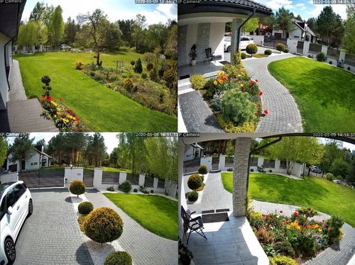 Kamera Zewnętrzna IP WiFi 5MPx 5MP Czarna Wykrywanie ludzi, AUDIO na Arena.pl