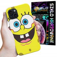 ETUI CASE DO IPHONE 15 - SPONGEBOB BAJKI GRY WYBÓR PLECKI + SZKŁO