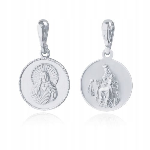 SREBRNY ŁAŃCUSZEK KOMUNIJNY PR. 925 MEDALIK SZKAPLERZ NA KOMUNIĘ + GRAWER na Arena.pl