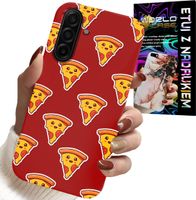 ETUI DO SAMSUNG GALAXY A17 5G - WZÓR Z WESOŁĄ PIZZĄ NA CZERWONYM TLE