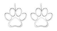 Srebrne Kolczyki Celebrytki Łapki Łapa Kota Psa Srebro 925