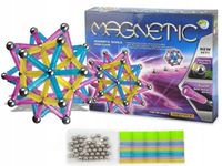 KLOCKI MAGNETYCZNE PASTELOWE 96EL.