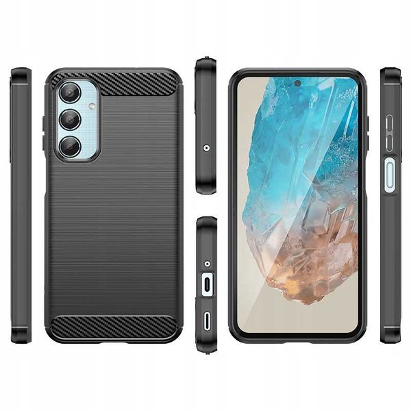 Spacecase Carbon Galaxy M35 5G Black zdjęcie 7