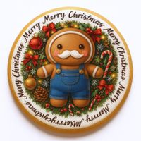 CIASTKO LUKROWANE MAMIK FAMILY TATKO ROZ.M KOŁO RĘCZNIE ROBIONE