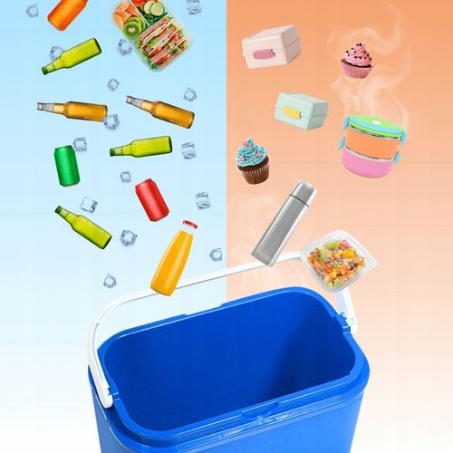 LODÓWKA TURYSTYCZNA 10L na WKŁADY MROŻĄCE do auta KAMPERA łodzi piknik na Arena.pl