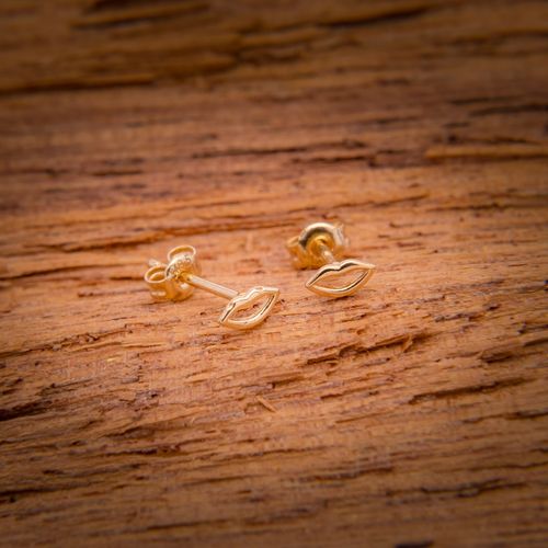 Złote Kolczyki Sztyfty Usta na Arena.pl