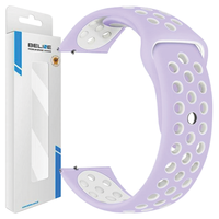 beline pasek watch 20mm sport siliconefioletowo-biały purple/white box