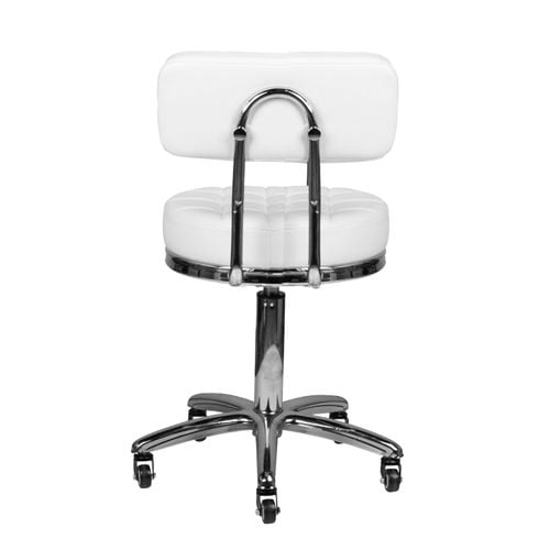 Taboret kosmetyczny AM-877 biały na Arena.pl