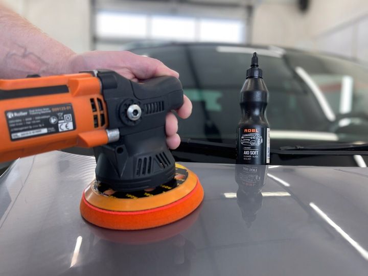 ADBL ROLLER MASZYNA POLERSKA 9MM D09125-01 + PASTA POLERSKA, 3 PADY, TORBA zdjęcie 12