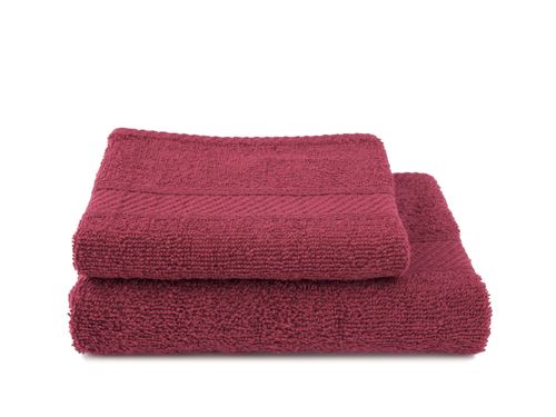 Zestaw dwa ręczniki  bawełniane frotte w 10 kolorach różowy na Arena.pl