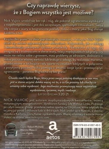 Bez granic - Nick Vujicic - Audiobook CD/MP3 na Arena.pl