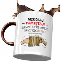 Kubek Bordowy Dla Mikołaja Kolegi Na Prezent Z Nadrukiem Ze Zdjęciem