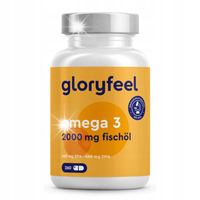OMEGA 3 DHA EPA W WYSOKICH DAWKACH 2000mg na 260 kapsułek gloryfeel