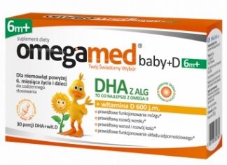 OMEGAMED Baby DHA +Witamina D 6+ 30 kapsułek zdjęcie 1